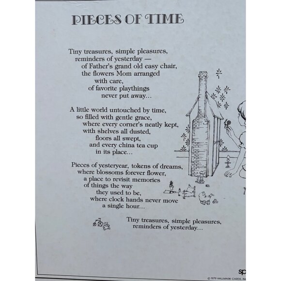 Springbok "Pieces Of Time" Jigsaw Puzzle 500+ Pieces Vintage 1979 Hallmark Cards - Picture 5 of 6